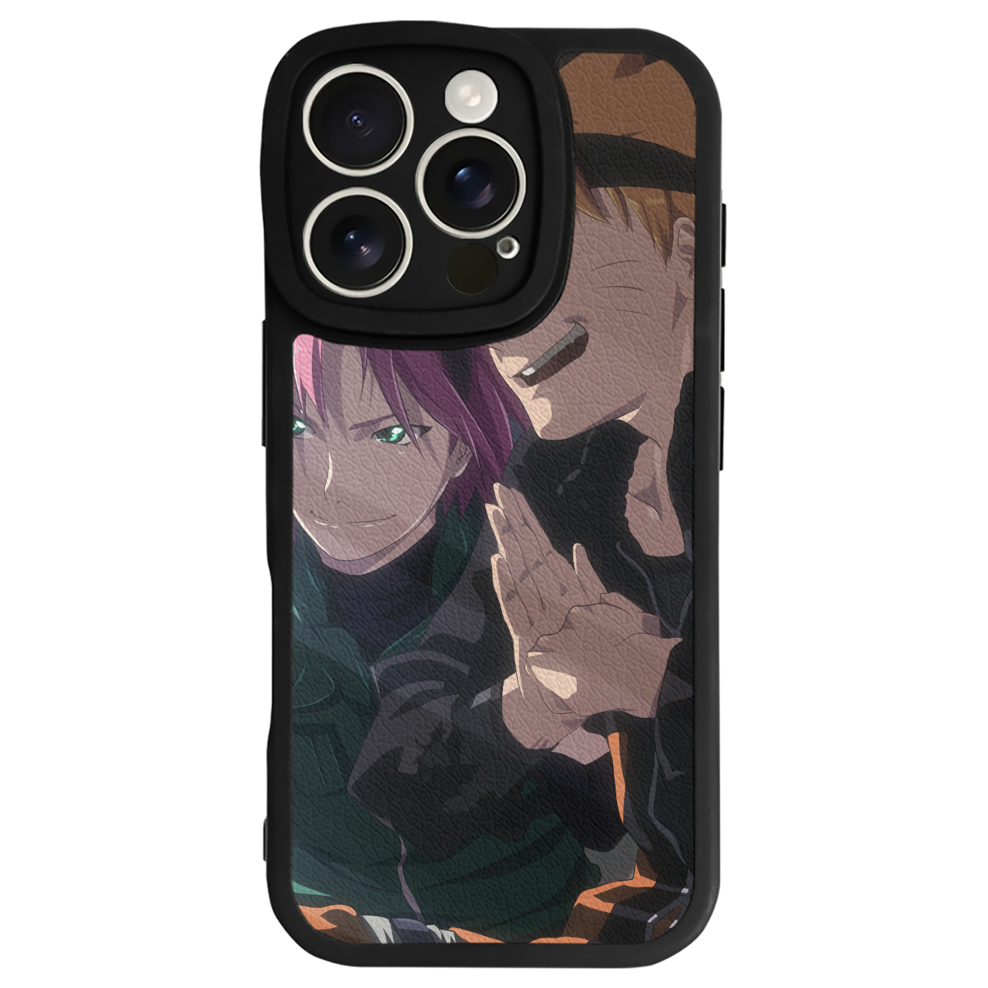 （画像用） NARUTO -ナルト- NARUTO -ナルト- 疾風伝 【iPhone 16シリーズ対応】シリコンスマホケース（レザー調） 材質：シリコン